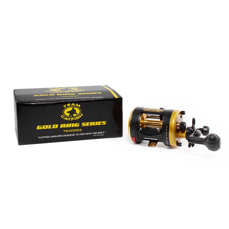 Gold Ring 400 size Casting Reel w power handle – Outdoor Shopping Channel