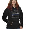 Back The Blue Hoodie | Black