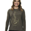 Cactus Life Long Sleeve Tee | Olive